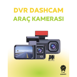 Mey İthalat® 1080p Ön, 720p Arka ve İç Kamera ile %100 Kapsama – Gece Görüşlü Araç Kamerası