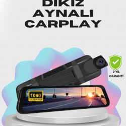 Mey İthalat® 1080P Çift Kameralı Dokunmatik Dikiz Aynası G Sensörlü