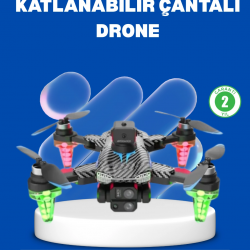 Mey İthalat® 1080P Full HD Katlanabilir Drone Uzun Uçuş Süreli Hafif Tasarım