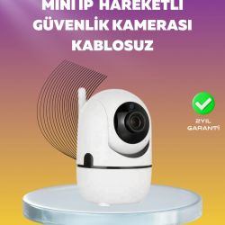 Mey İthalat® 1080P WiFi Akıllı Güvenlik Kamerası – Pan & Tilt, Hareket Takip ve İki Yönlü Ses