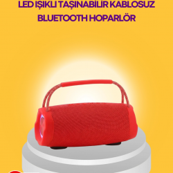Mey İthalat® 10W Güçlü Stereo Ses Sunan IPX6 Bluetooth Hoparlör