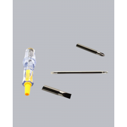 Mey İthalat® 110-220V Elektrik Test Kalemi Korozyona Dayanıklı Nikel Kaplamalı