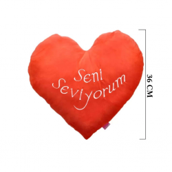 Mey İthalat® 1153K Kalp Yastık 36x36 cm