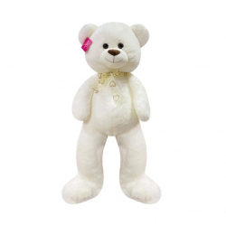 Mey İthalat® 1192B Puffy Salaş Ayı 100 cm Beyaz -Selay