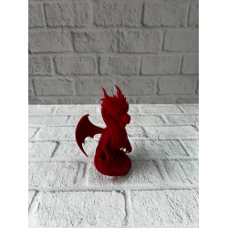 Mey İthalat® 12 cm Kırmızı Ejderha Figürü Koleksiyonluk Dekoratif Biblo