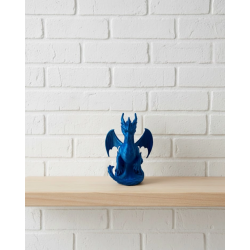 Mey İthalat® 12 cm Mavi Ejderha Figürü Koleksiyonluk Dekoratif Biblo