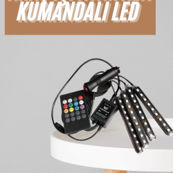 Mey İthalat® 12'Lİ Şerit Led Işık RGB Sese ve Müziğe Duyarlı Araç İçi Ayak Altı