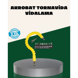 Mey İthalat® 12 Parça Akrobat Bits Seti Çok Amaçlı Vidalama Dayanıklı Çelik