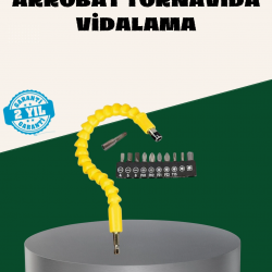 Mey İthalat® 12 Parça Akrobat Bits Seti Çok Amaçlı Vidalama Dayanıklı Çelik