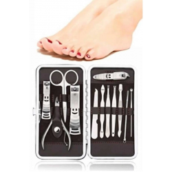 Mey İthalat® 12 Parça El Ayak Temizleme Pense Kir Temizleme Aparatı Kaş Cımbızı