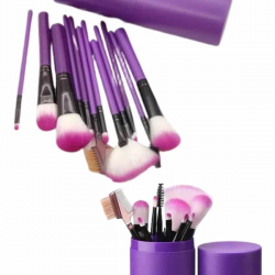 Mey İthalat® 12 Parça Makyaj Fırça Seti Profesyonel Fondöten Allık Far Kontür Fırçası