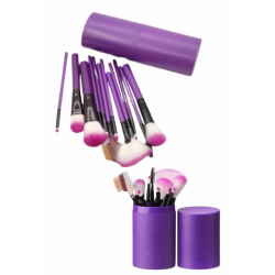 Mey İthalat® 12 Parça Makyaj Fırça Seti Profesyonel Fondöten Allık Far Kontür Fırçası