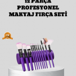 Mey İthalat® 12 Parça Makyaj Fırça Seti – Profesyonel ve Günlük Kullanıma Uygun