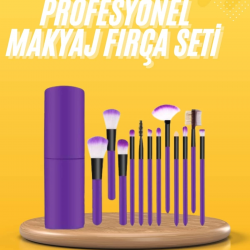 Mey İthalat® 12 Parça Makyaj Fırçası Yumuşak Kıllı Profesyonel Fırça Seti Yüksek Kaliteli Pürüzsüz