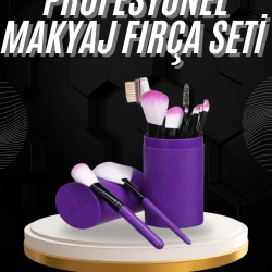 Mey İthalat® 12 Parça Profesyonel Makyaj Fırçası Far Fırçası Allık Fırçası Yumuşak Kıllı