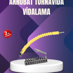 Mey İthalat® 12 Parça Vidalama Uç Seti Akrobat Tasarım Dayanıklı Metal