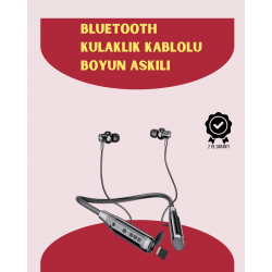 Mey İthalat® 120 Saat Pil Ömrüyle Boyun Askılı Bluetooth Kulaklık – Spor ve Günlük Kullanım İçin