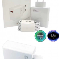 Mey İthalat® 120 Watt Turbo Hızlı Şarj Aleti Seti Hızlı Şarj Adaptörü Beyaz