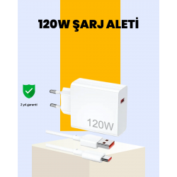 Mey İthalat® 120 Watt Type C Hızlı Şarj Cihazı Oppo Reno 4 5 6 Uyumlu