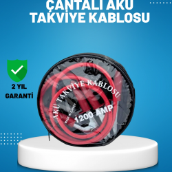 Mey İthalat® 1200 Amper Akü Takviye Kablosu 2 Metre İzoleli Bakır Uçlu