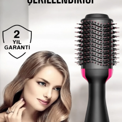 Mey İthalat® 1200 Watt Gücünde, Negatif İyon Teknolojili, 3 Isı Kademeli Fön Tarağı