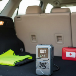 Mey İthalat® 12.000 mAh Akü Takviye Destekli LED Işıklı Araç Kompresörü