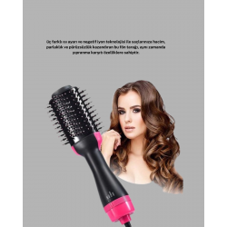 Mey İthalat® 1200W Fön Tarağı – 3 Isı Ayarı, Negatif İyonlu, Hızlı ve Pürüzsüz Sonuç