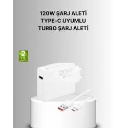 Mey İthalat® 120W Mi Turbo Akıllı Tanıma Çipli Hızlı Şarj Cihazı Taşınabilir ve Dayanıklı