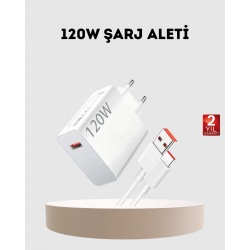 Mey İthalat® 120W USB-C Şarj Adaptörü Süper Hızlı Şarj Güç Kaynağı Seti