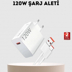 Mey İthalat® 120W USB-C Şarj Adaptörü Süper Hızlı Şarj Güç Kaynağı Seti