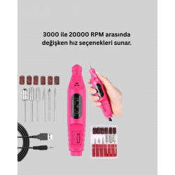 Mey İthalat® 12v Çok Fonksiyonlu Tırnak Bakım Cihazı