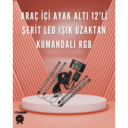 Mey İthalat® 12V LED Işık Seti – Kumandalı ve Renk Ayarlı