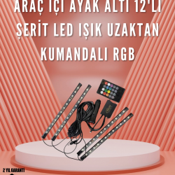 Mey İthalat® 12V LED Işık Seti – Kumandalı ve Renk Ayarlı