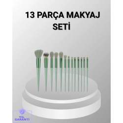 Mey İthalat® 13 Parça Makyaj Fırça Seti – Ergonomik, Dökülme Yapmayan, Taşınabilir