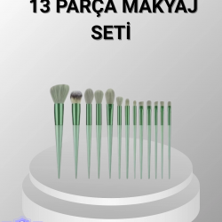 Mey İthalat® 13 Parça Makyaj Fırça Seti – Ergonomik, Dökülme Yapmayan, Taşınabilir