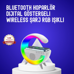 Mey İthalat® 13 Renk Seçenekli Kablosuz Şarj Cihazlı LED Lamba