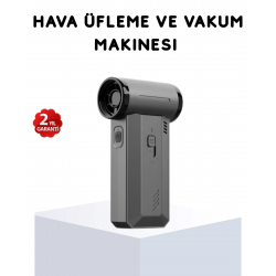 Mey İthalat® 130000 RPM Çok Fonksiyonlu Şarjlı Hava Üfleme ve Vakum Temizlik Cihazı