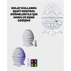 Mey İthalat® 14 Renkli Nebula Yıldız Projektör + Müzik + Gürültü Cihazı + Zamanlayıcılı