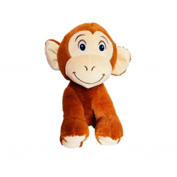 Mey İthalat® 1438 Mika Maymun 30 cm Kahverengi -Selay Oyuncak