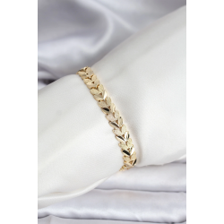 Mey İthalat® 14K Gold Renk Kaplama Başak Model CM Kadın Bileklik