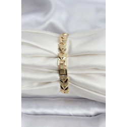 Mey İthalat® 14K Gold Renk Kaplama Başak Model CM Kadın Bileklik