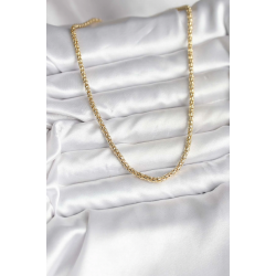 Mey İthalat® 14K Gold Renk Kaplama Boru Zincir Model CM Kadın Kolye