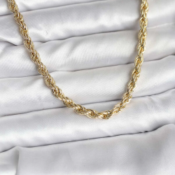 Mey İthalat® 14K Gold Renk Kaplama Burgu Model CM Kadın Kolye