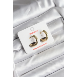 Mey İthalat® 14K Gold Renk Kaplama CM Kadın Küpe