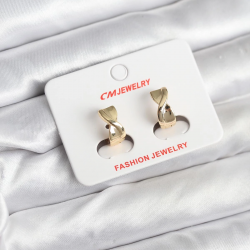 Mey İthalat® 14K Gold Renk Kaplama CM Kadın Küpe