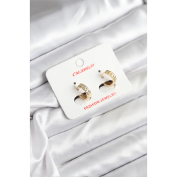 Mey İthalat® 14K Gold Renk Kaplama CM Kadın Küpe