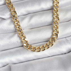 Mey İthalat® 14K Gold Renk Kaplama Kalın Zincir Model CM Kadın Kolye