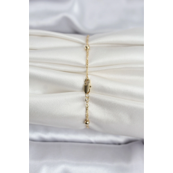 Mey İthalat® 14K Gold Renk Kaplama Topçuklu Model CM Kadın Bileklik