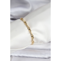 Mey İthalat® 14K Gold Renk Kaplama Zincir Model CM Kadın Bileklik