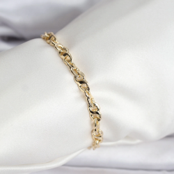 Mey İthalat® 14K Gold Renk Kaplama Zincir Model CM Kadın Bileklik